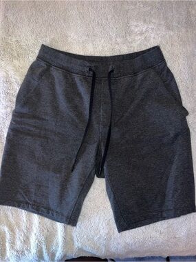 lululemon athletica Men's Dark Charcoal Drawstring Athletic Shorts